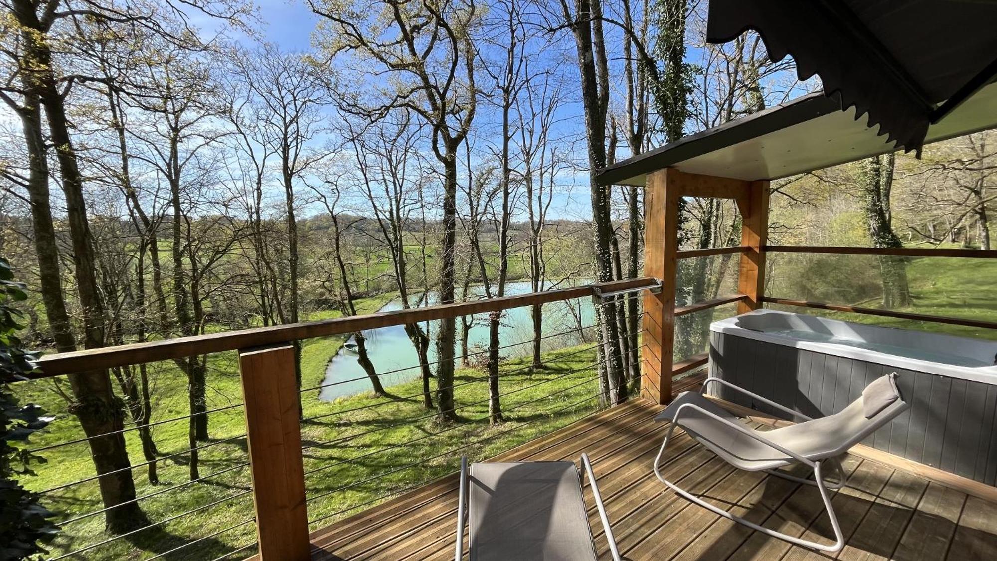 Les cabanes du Lac Sevignacq Extérieur photo